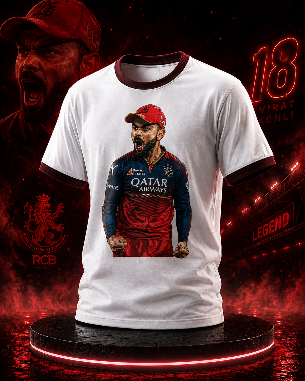 Virat Kohli Unisex Ringer T-Shirt