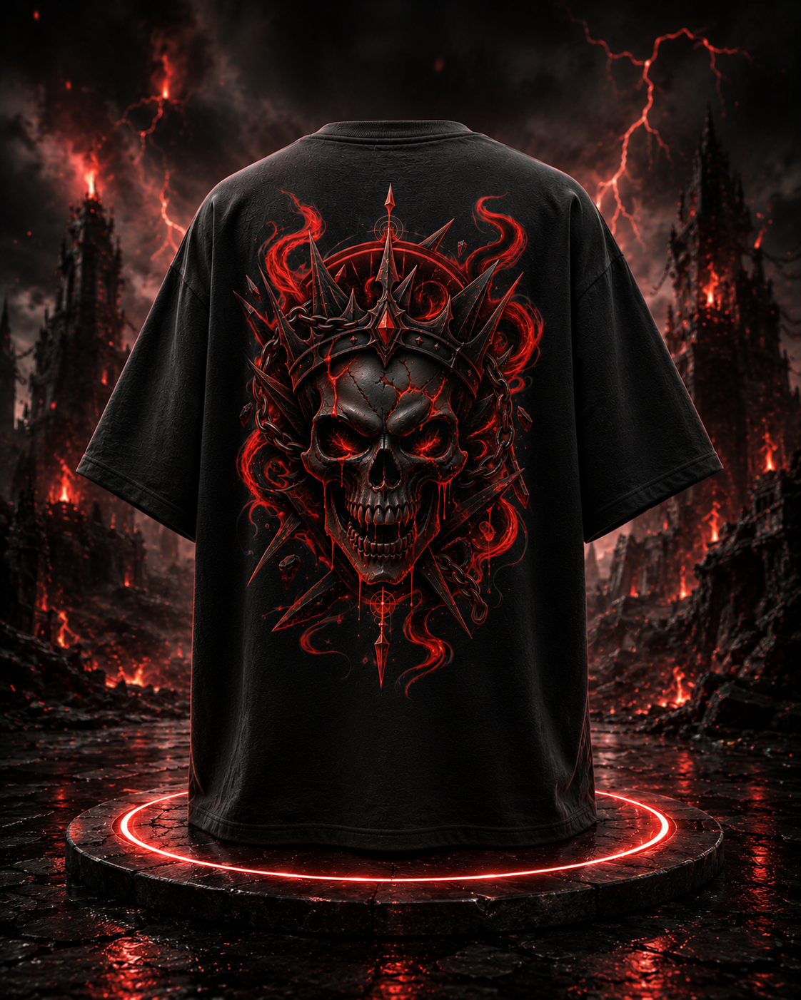 Skull Symbolic Unisex Oversized Standard T-Shirt