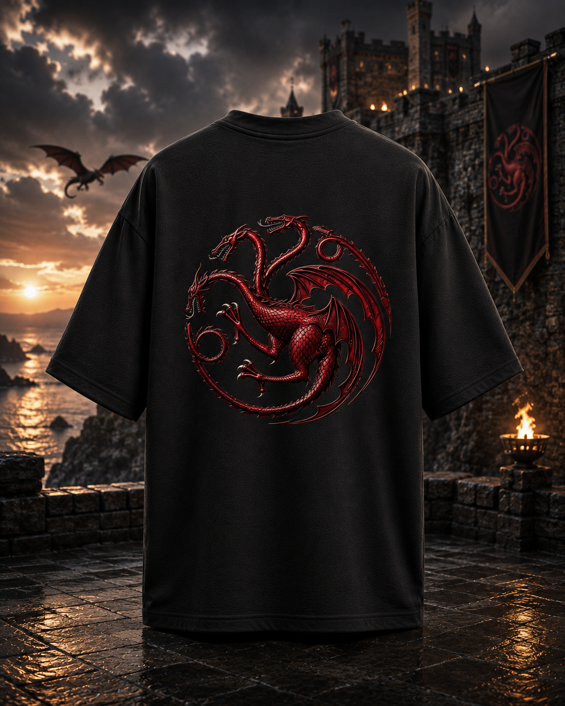 Targaryen Symbol Unisex Oversized Standard T-Shirt