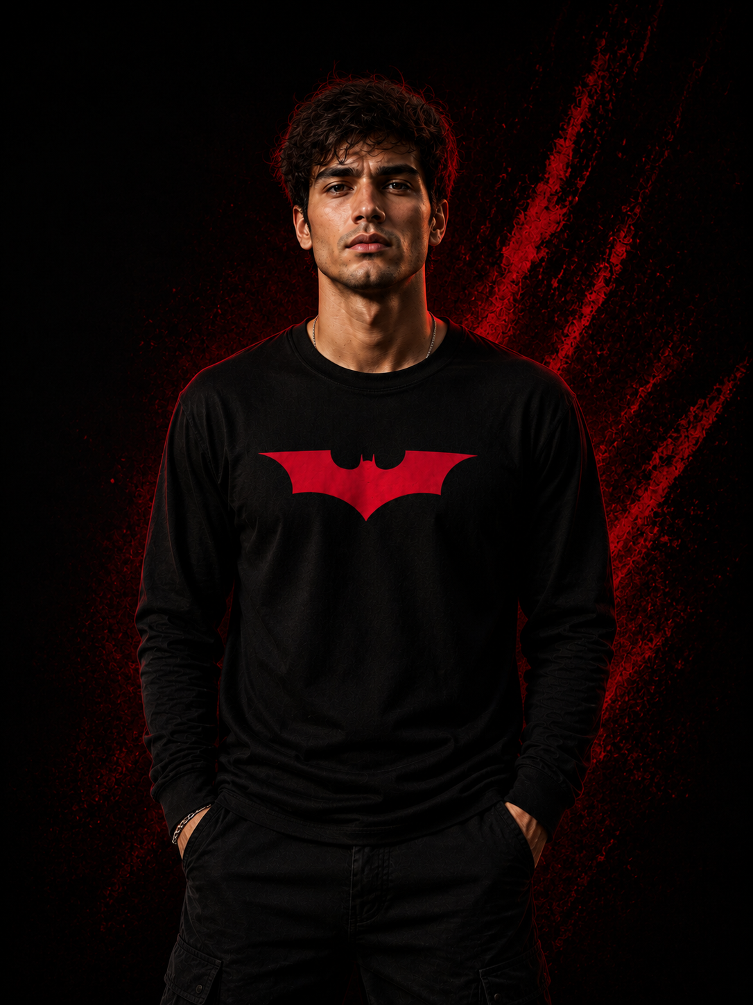 Bat symbolic Men's Full Sleeve T-Shirt