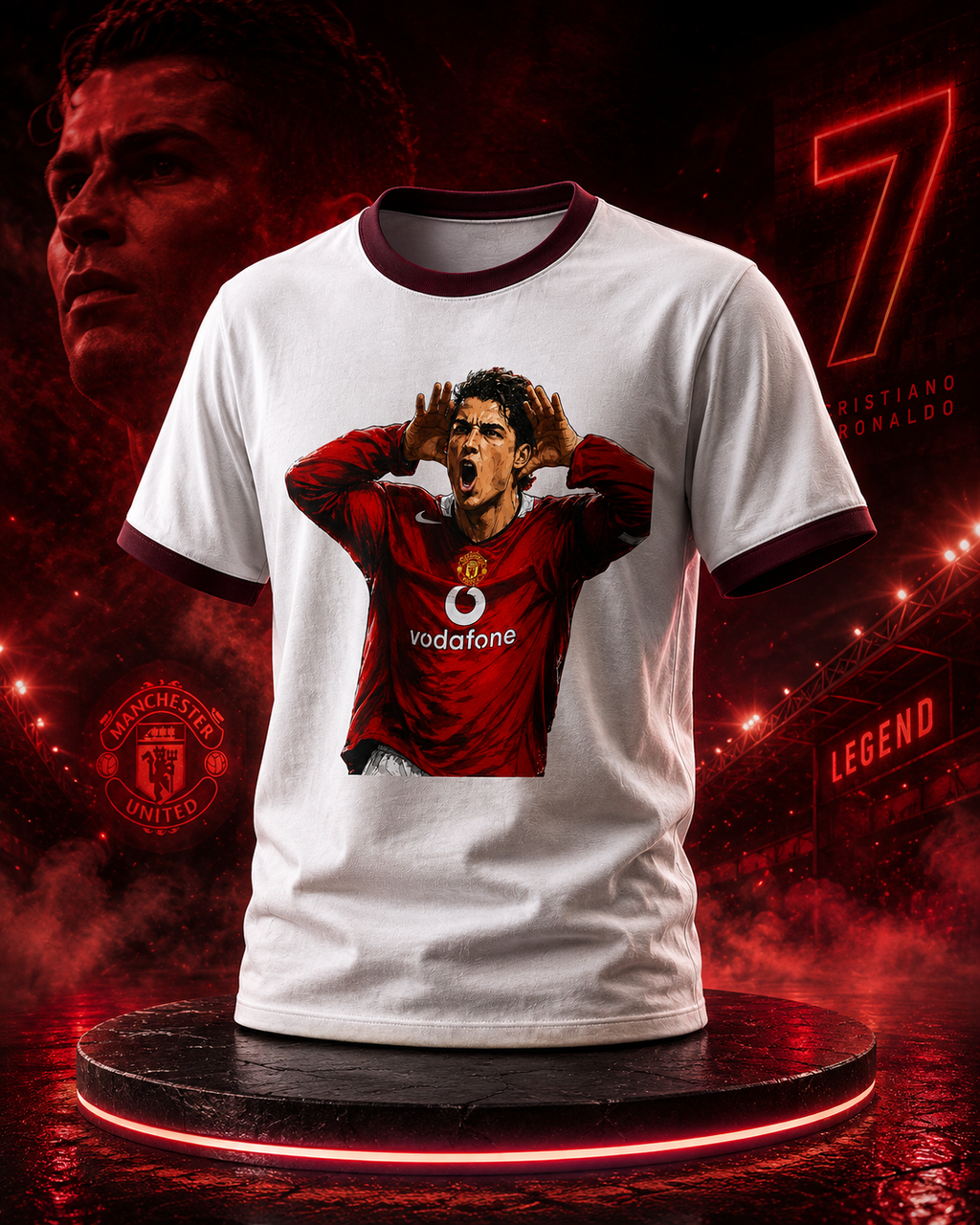 Ronaldo Iconic Unisex Ringer T-Shirt