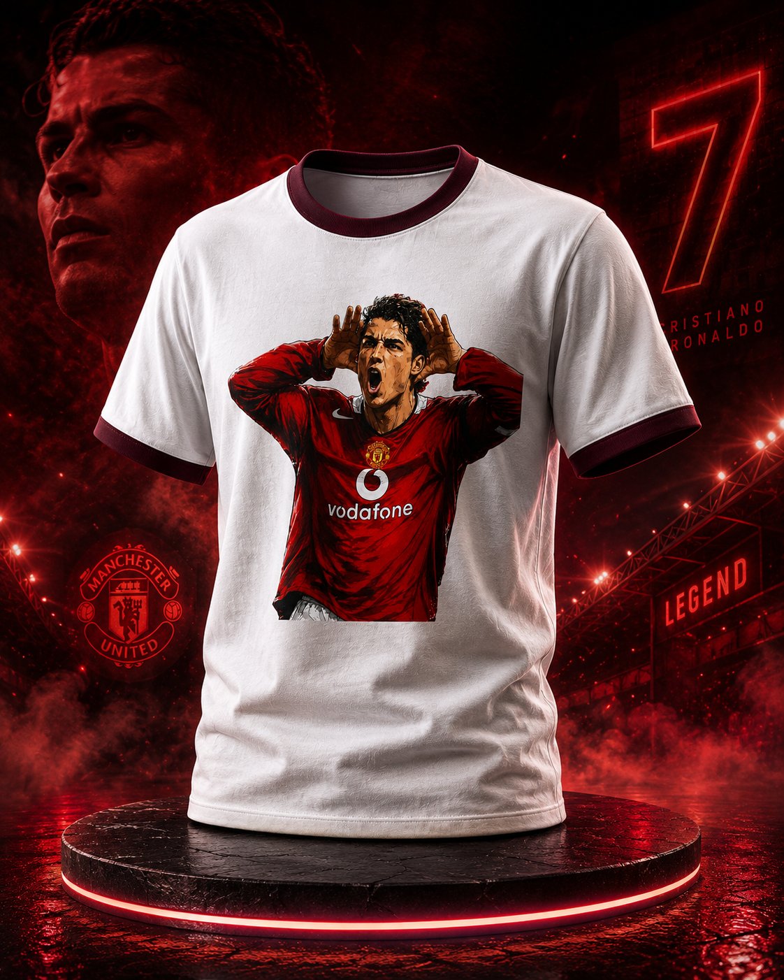 Ronaldo Iconic Unisex Ringer T-Shirt