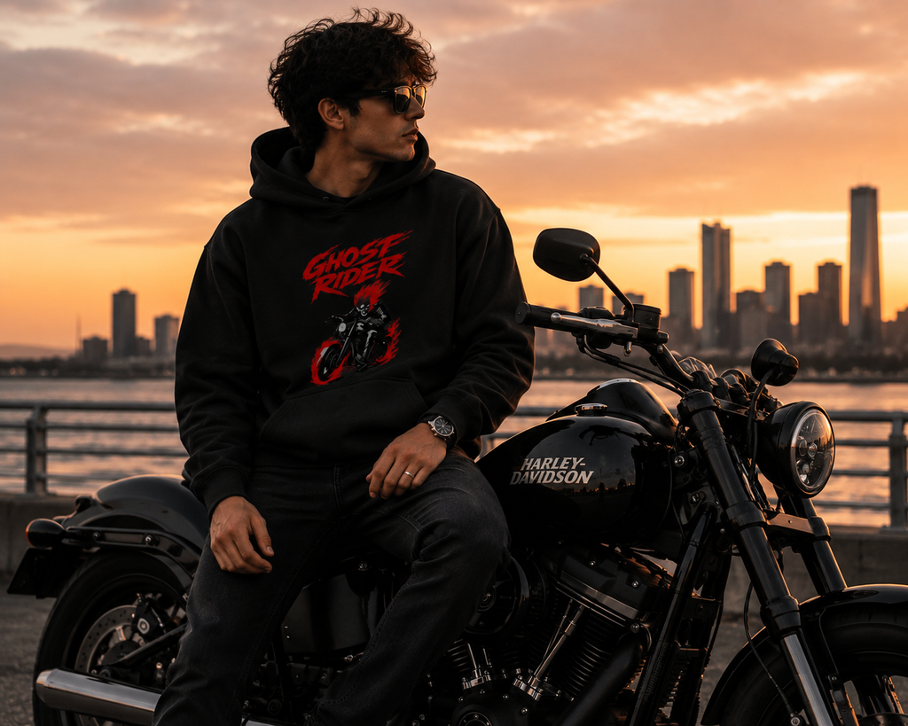 Ghost Rider Classic Unisex Pullover Hoodie