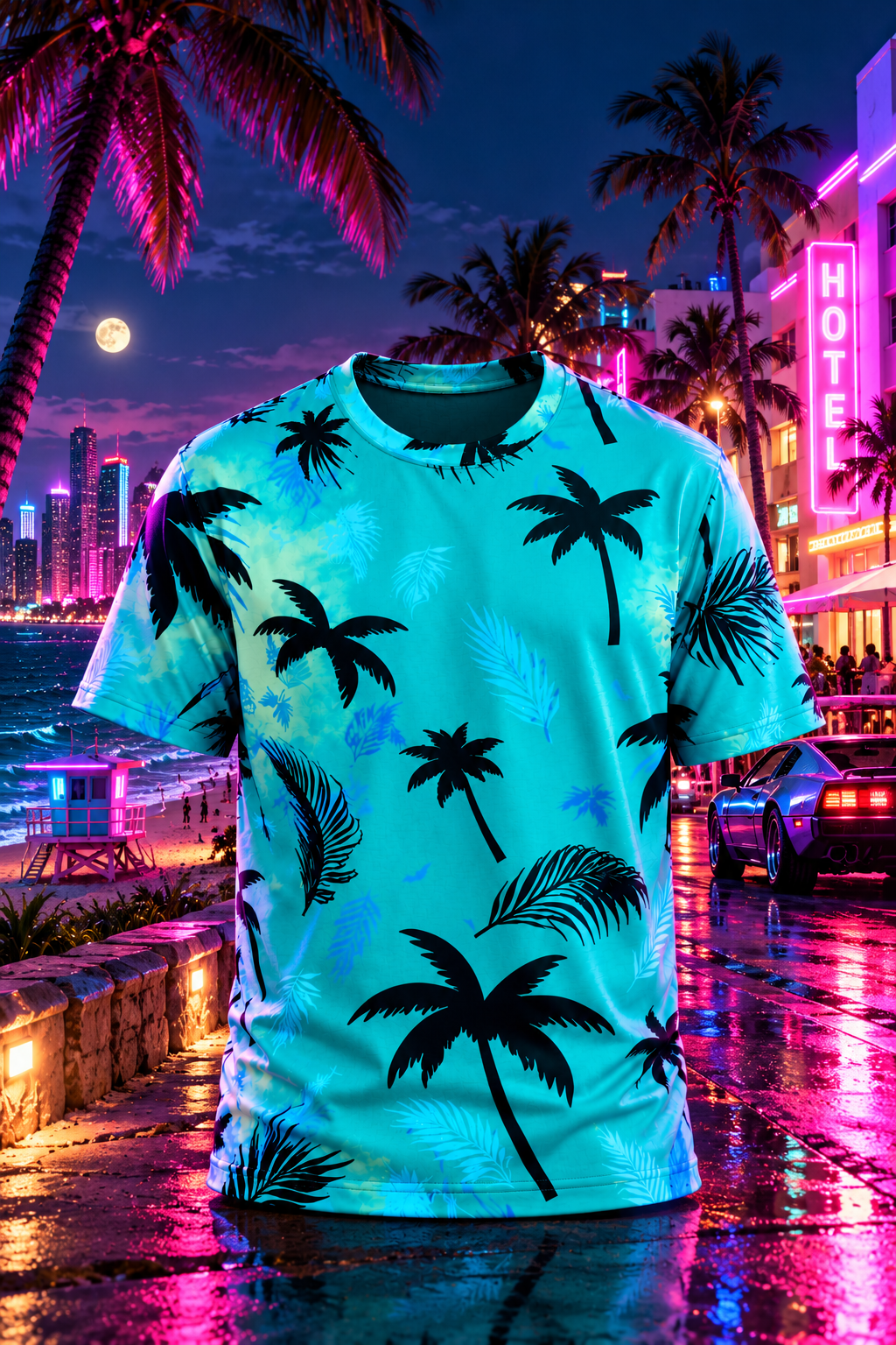 Gta Vice City Classic Unisex AOP T-Shirt