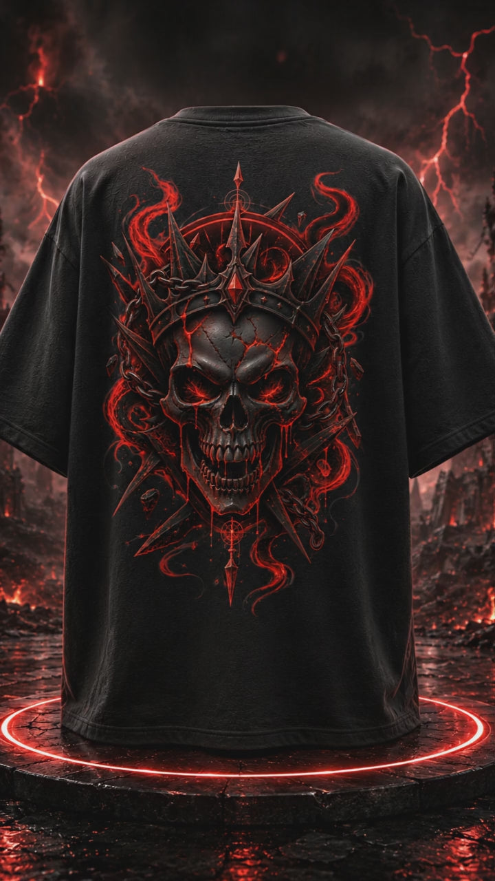 Skull Symbolic Unisex Oversized Standard T-Shirt