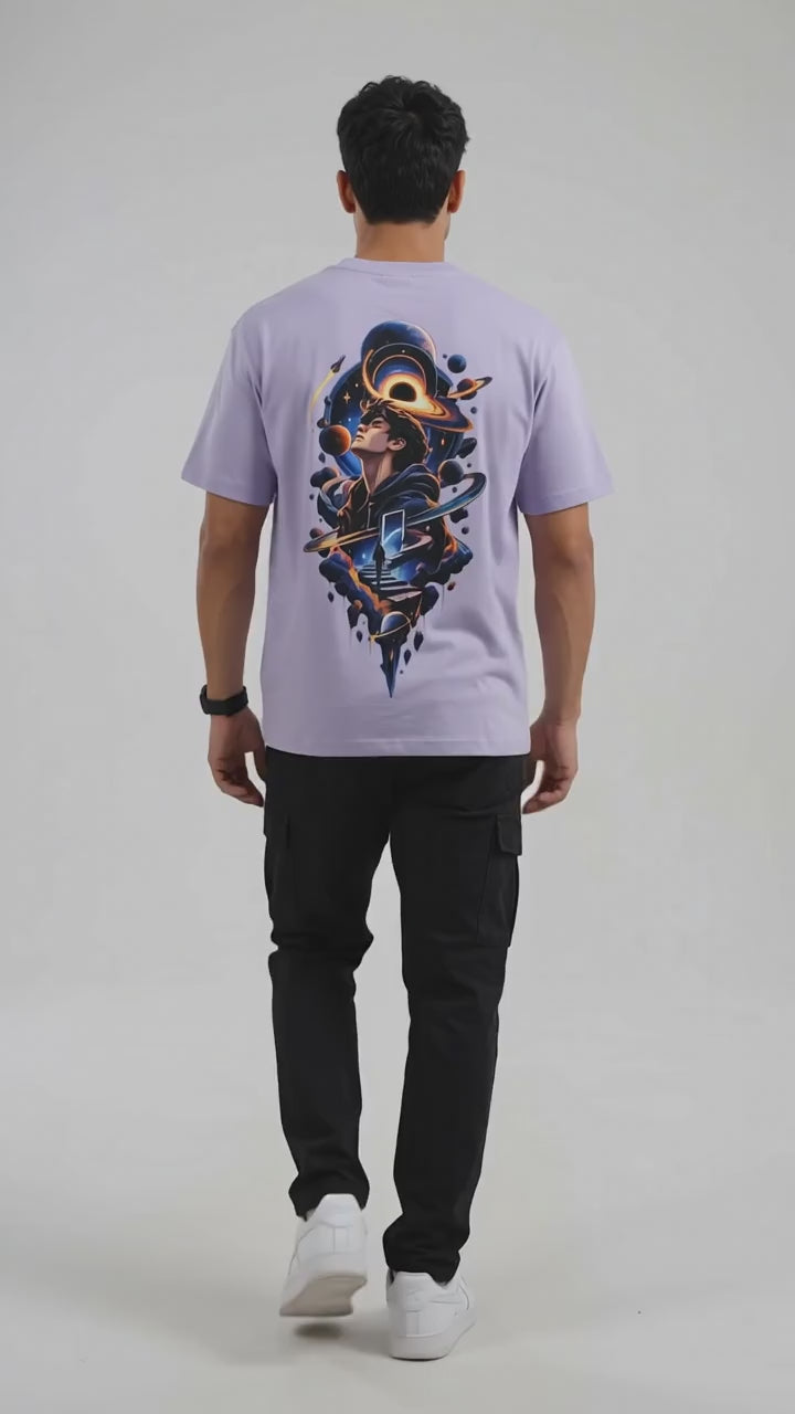 Space Illusion Iconic Unisex Oversized Standard T-Shirt