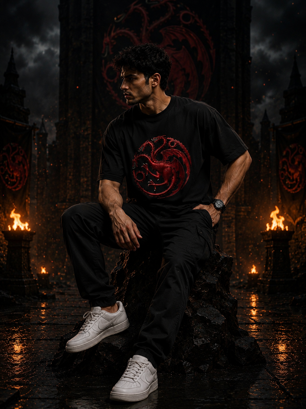 Dragon Symbolic Unisex Classic Crew T-Shirt