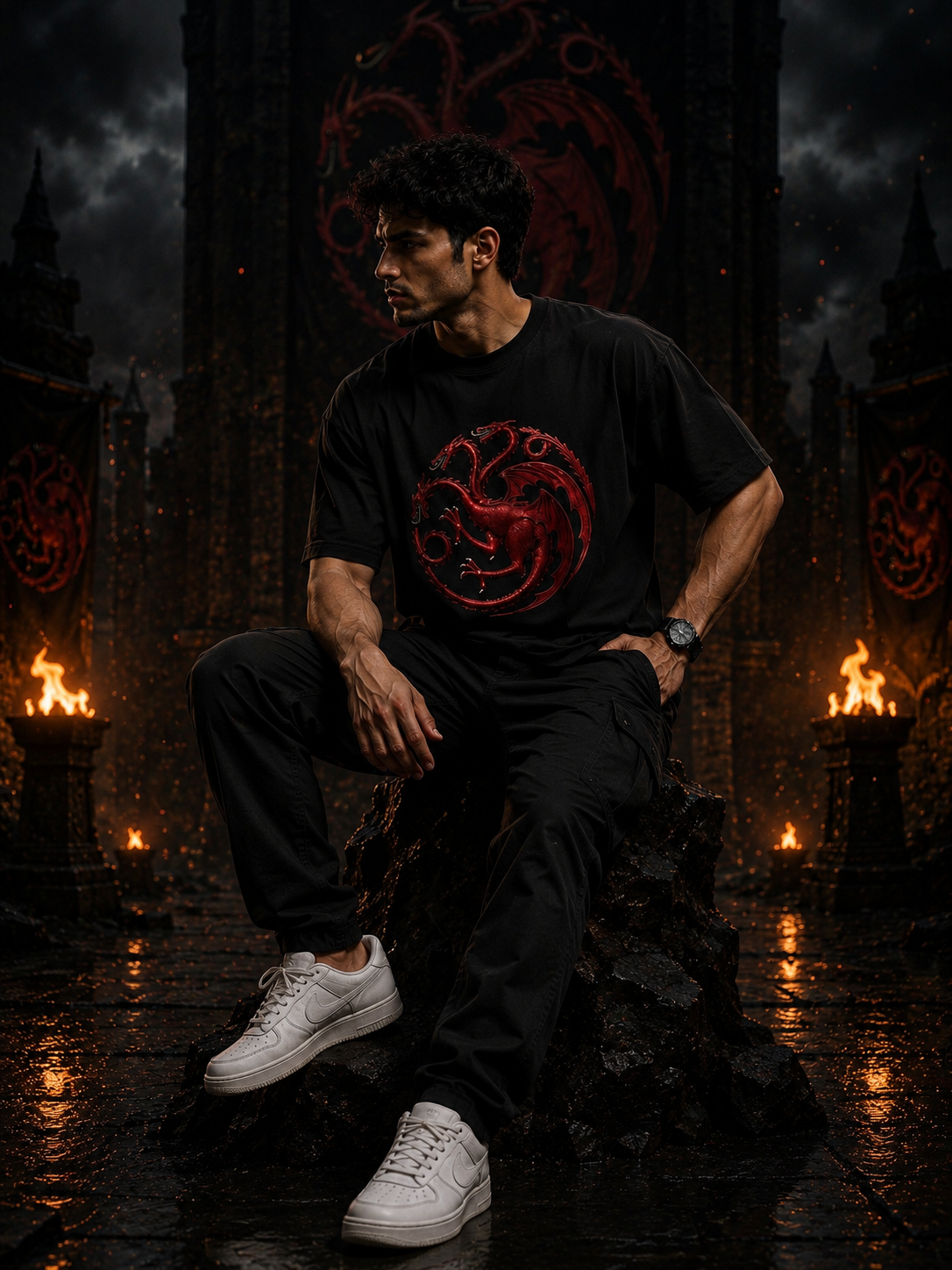 Dragon Symbolic Unisex Classic Crew T-Shirt
