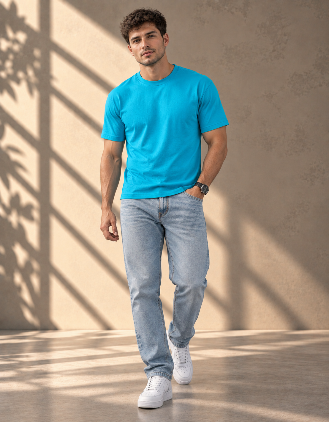 Plain Unisex Classic Crew T-Shirt